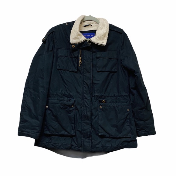 Madden Girl Jackets & Blazers - Madden Girl Utility Jacket Sherpa Lined Collar